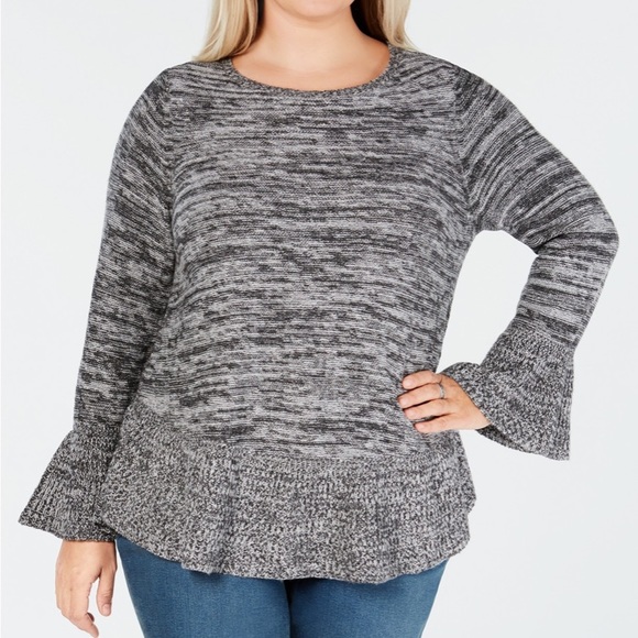 Plus Size Ruffled Sweater - Picture 1 of 1